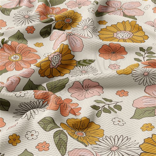 Floral Printed Liverpool Fabric AA2194 & Get a Free $89.99 Embroidery Bundle