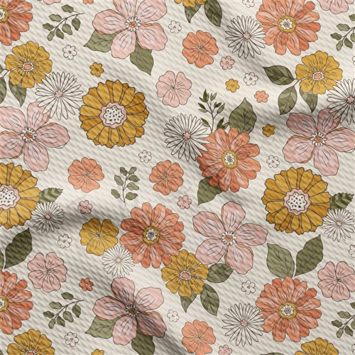 Floral Printed Liverpool Fabric AA2194 & Get a Free $89.99 Embroidery Bundle