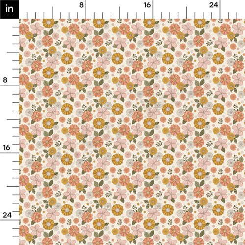 Floral Printed Liverpool Fabric AA2194 & Get a Free $89.99 Embroidery Bundle