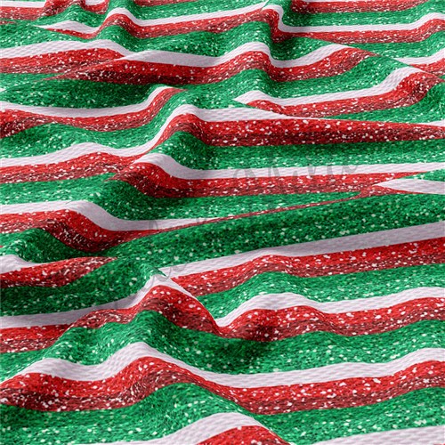 Christmas Liverpool Bullet Textured Stretch Solid Strip Thick Knit Jersey Fabric