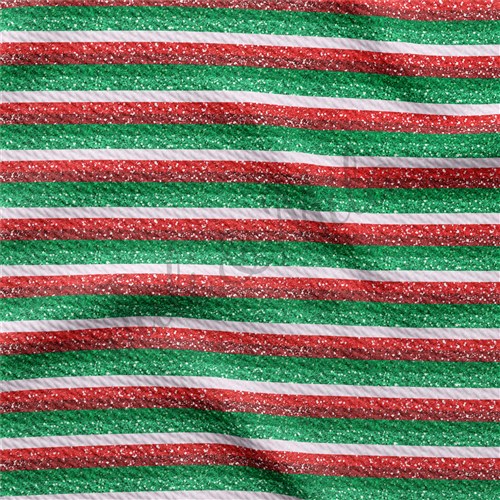 Christmas Liverpool Bullet Textured Stretch Solid Strip Thick Knit Jersey Fabric