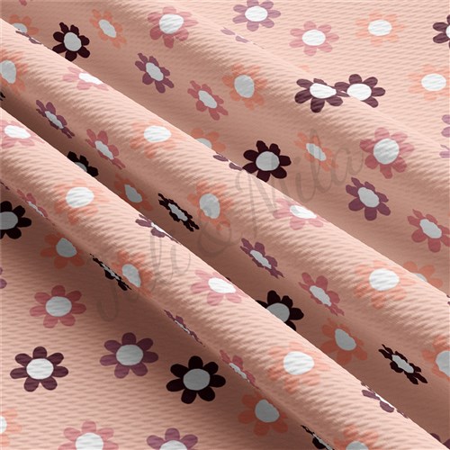 Printed Liverpool Bullet Textured Stretch Solid Strip Thick Knit Jersey Fabric