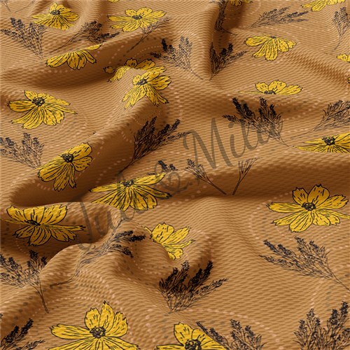 Printed Liverpool Fabric Floral58 & Get a Free $89.99 Embroidery Bundle