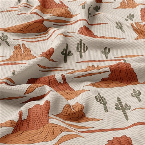 Boho Western Printed Liverpool Fabric AA2185 & Get a Free $89.99 Embroidery Bundle