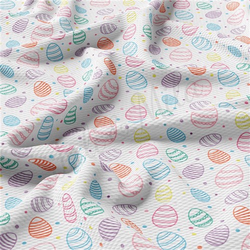 Easter AA2327 Liverpool Bullet Textured Stretch Solid Strip Thick Knit Jersey Fabric