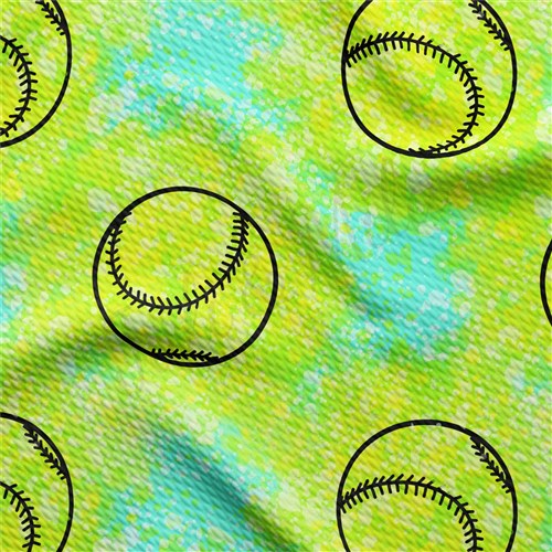 Softball Printed Liverpool Bullet Textured Stretch Solid Strip Thick Knit Jersey Fabric