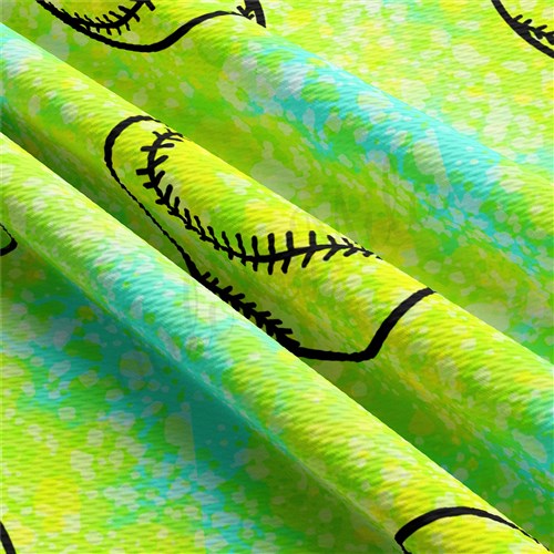 Softball Printed Liverpool Bullet Textured Stretch Solid Strip Thick Knit Jersey Fabric