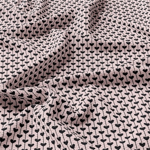 Valentine's Day Liverpool Bullet Textured Stretch Solid Strip Thick Knit Jersey Fabric