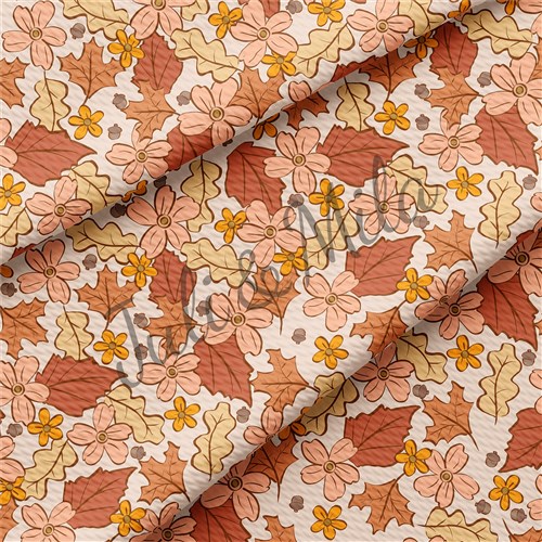 Floral Printed Liverpool 4 Way Fabric AA505 & Get a Free $89.99 Embroidery Bundle