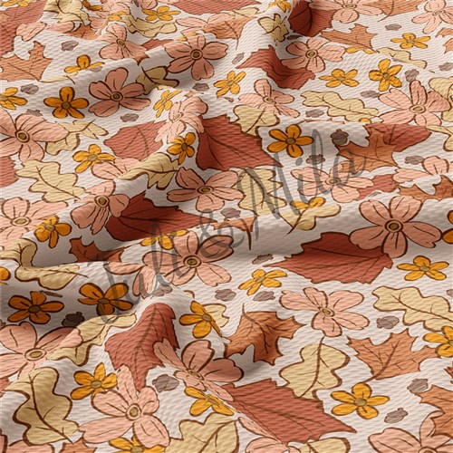 Floral Printed Liverpool 4 Way Fabric AA505 & Get a Free $89.99 Embroidery Bundle