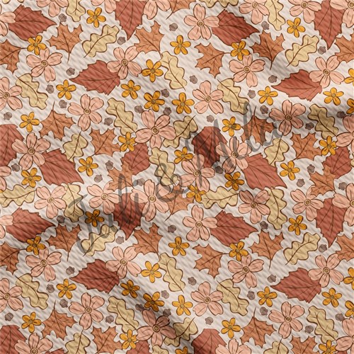 Floral Printed Liverpool 4 Way Fabric AA505 & Get a Free $89.99 Embroidery Bundle