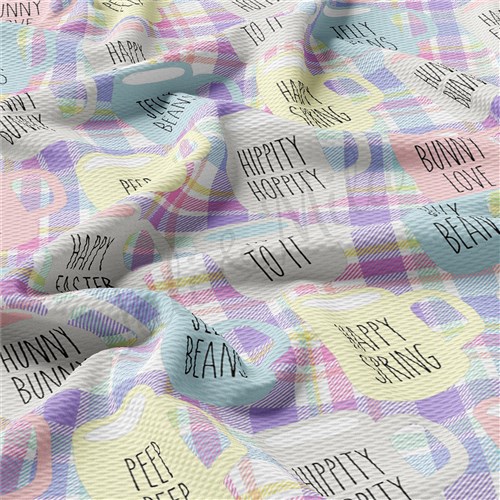 Easter East90 TBP101 Liverpool Bullet Textured Stretch Solid Strip Thick Knit Jersey Fabric