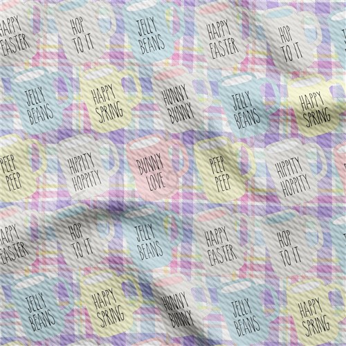 Easter East90 TBP101 Liverpool Bullet Textured Stretch Solid Strip Thick Knit Jersey Fabric