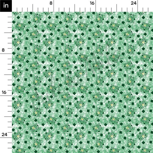 St. Patrick's Day Printed Liverpool Bullet Textured Stretch Solid Strip Thick Knit Jersey Fabric