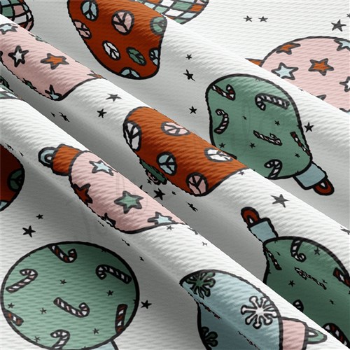 Christmas Christmas Liverpool Bullet Textured Stretch Solid Strip Thick Knit Jersey Fabric