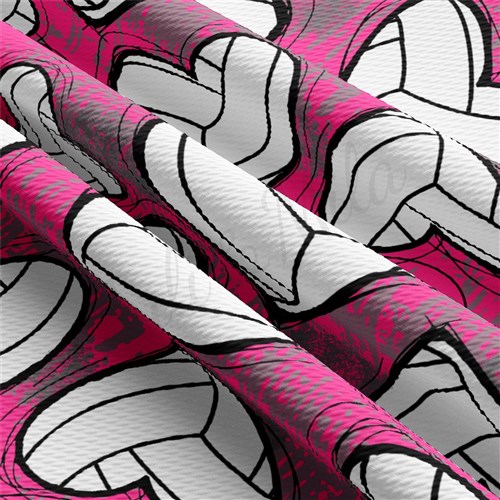 Volleyball Printed Liverpool Bullet Textured Stretch Solid Strip Thick Knit Jersey Fabric
