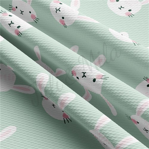 Easter Liverpool Bullet Textured Stretch Solid Strip Thick Knit Jersey Fabric