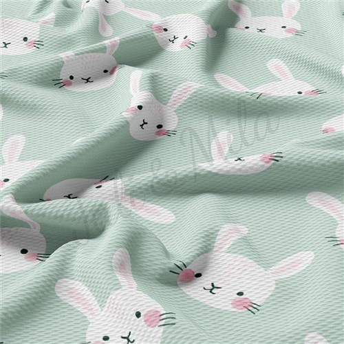 Easter Liverpool Bullet Textured Stretch Solid Strip Thick Knit Jersey Fabric