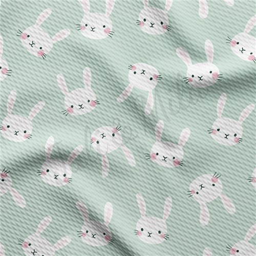 Easter Liverpool Bullet Textured Stretch Solid Strip Thick Knit Jersey Fabric