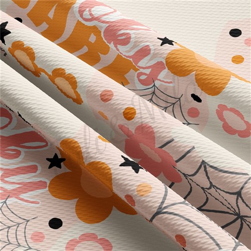Spooky Babe Pumpkin Printed Liverpool Fabric AA1008 & Get a Free $89.99 Embroidery Bundle