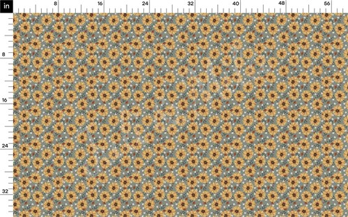 Watercolor Sunflowers Fall Liverpool Bullet Textured Stretch Solid Strip Thick Knit Jersey Fabric