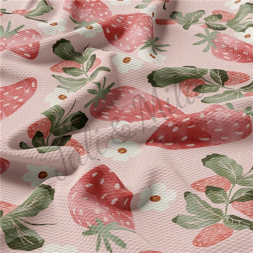Strawberry TBP102 Liverpool Bullet Textured Stretch Solid Strip Thick Knit Jersey Fabric