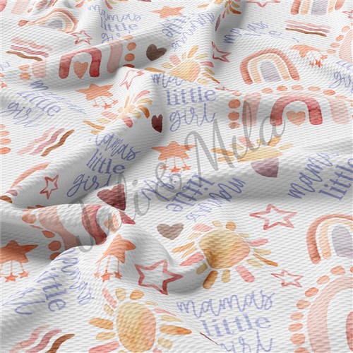 Printed Liverpool Bullet Textured Stretch Solid Strip Thick Knit Jersey Fabric