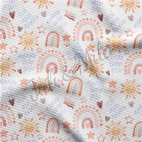 Printed Liverpool Bullet Textured Stretch Solid Strip Thick Knit Jersey Fabric