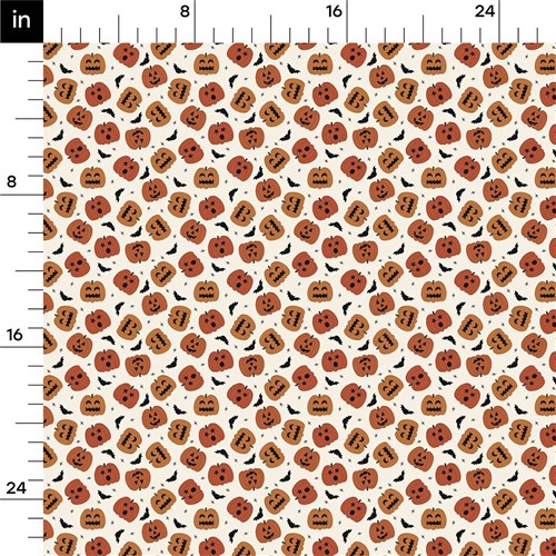Autumn Fall Halloween Printed Liverpool Fabric AA1838 & Get a Free $89.99 Embroidery Bundle