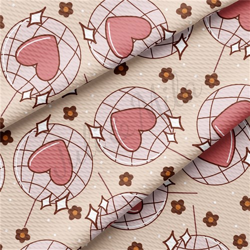 Valentine's Day Printed Liverpool Bullet Textured Stretch Solid Strip Thick Knit Jersey Fabric
