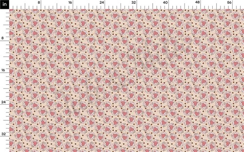 Valentine's Day Printed Liverpool Bullet Textured Stretch Solid Strip Thick Knit Jersey Fabric