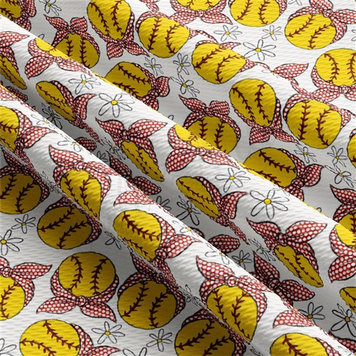 Printed Liverpool Fabric AA2512 Softball & Get a Free $89.99 Embroidery Bundle