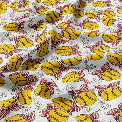 Printed Liverpool Fabric AA2512 Softball & Get a Free $89.99 Embroidery Bundle