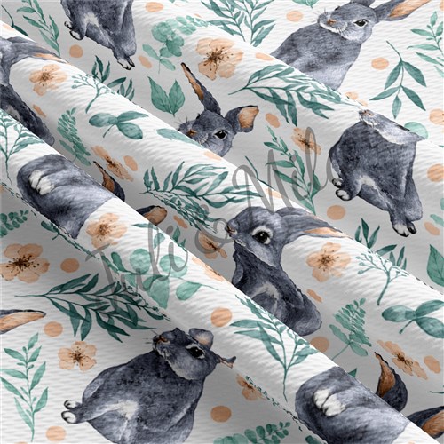 Easter Printed Liverpool Fabric Egg Bunny Pastel(E26) & Get a Free $89.99 Embroidery Bundle