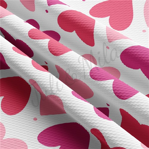 Valentine's Day Liverpool Bullet Textured Stretch Solid Strip Thick Knit Jersey Fabric