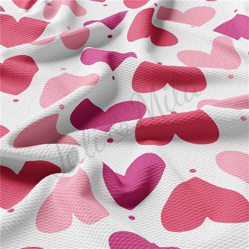 Valentine's Day Liverpool Bullet Textured Stretch Solid Strip Thick Knit Jersey Fabric