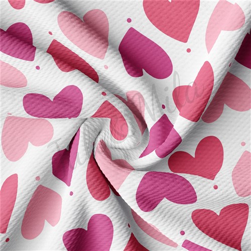 Valentine's Day Liverpool Bullet Textured Stretch Solid Strip Thick Knit Jersey Fabric