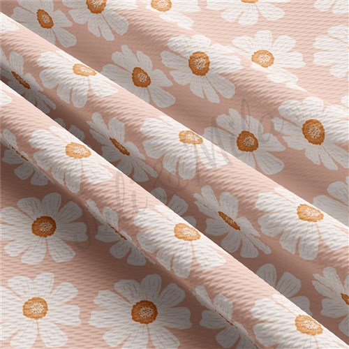 Floral Printed Liverpool Bullet Textured Stretch Solid Strip Thick Knit Jersey Fabric