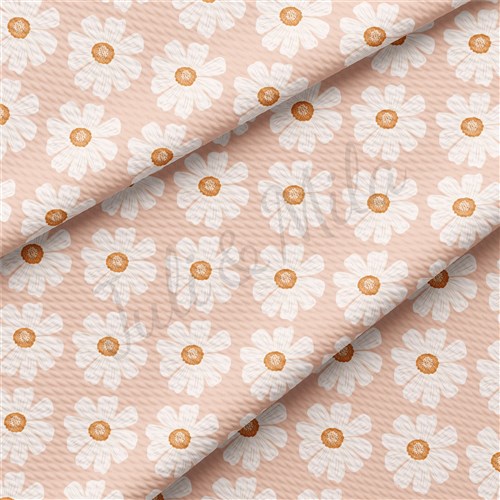 Floral Printed Liverpool Bullet Textured Stretch Solid Strip Thick Knit Jersey Fabric