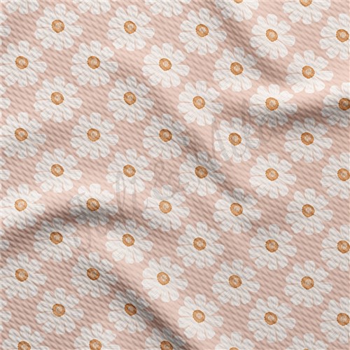 Floral Printed Liverpool Bullet Textured Stretch Solid Strip Thick Knit Jersey Fabric