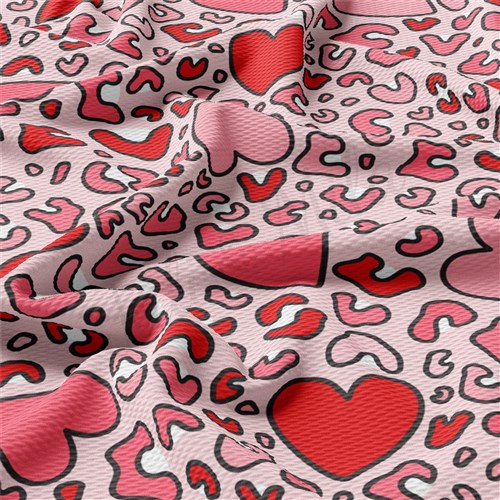 Valentine's Day Liverpool Bullet Textured Stretch Solid Strip Thick Knit Jersey Fabric