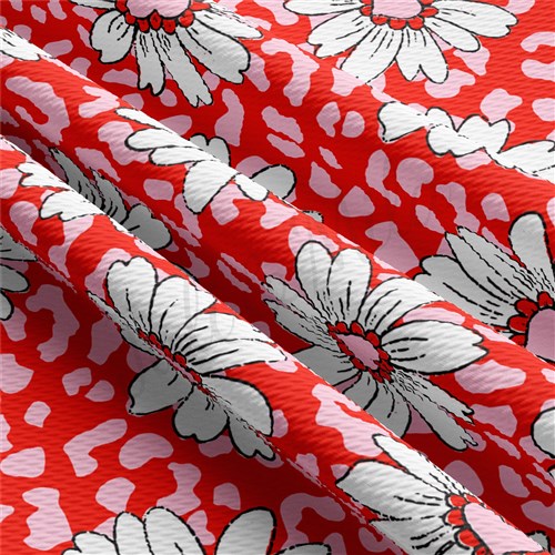 Valentine's Day Printed Liverpool Bullet Textured Stretch Solid Strip Thick Knit Jersey Fabric