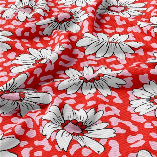 Valentine's Day Printed Liverpool Bullet Textured Stretch Solid Strip Thick Knit Jersey Fabric