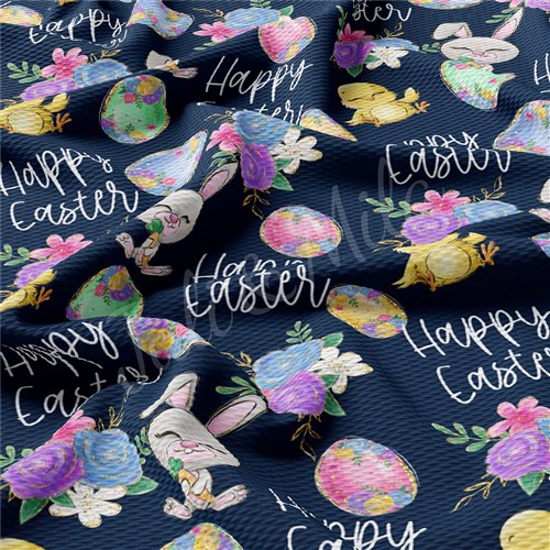 Easter Easter66 Liverpool Bullet Textured Stretch Solid Strip Thick Knit Jersey Fabric