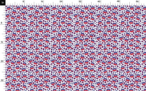 Patriotic 4th of July AA1361 Liverpool Bullet Textured Stretch Solid Strip Thick Knit Jersey Fabric
