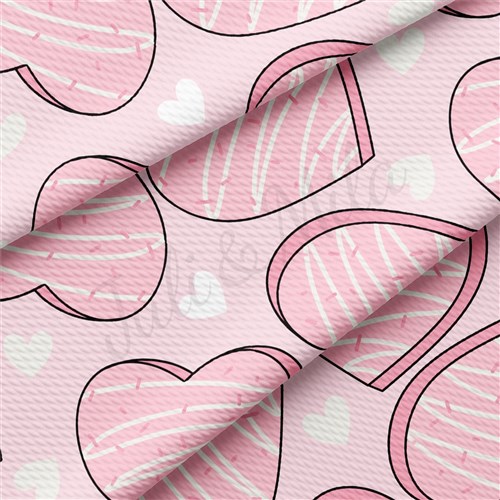 Valentine's Day Liverpool Bullet Textured Stretch Solid Strip Thick Knit Jersey Fabric