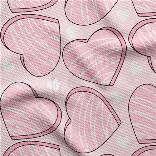 Valentine's Day Liverpool Bullet Textured Stretch Solid Strip Thick Knit Jersey Fabric