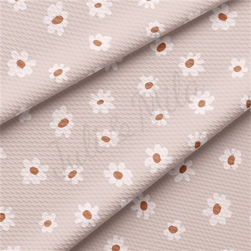 Floral Liverpool Bullet Textured Stretch Solid Strip Thick Knit Jersey Fabric