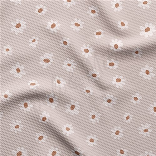 Floral Liverpool Bullet Textured Stretch Solid Strip Thick Knit Jersey Fabric