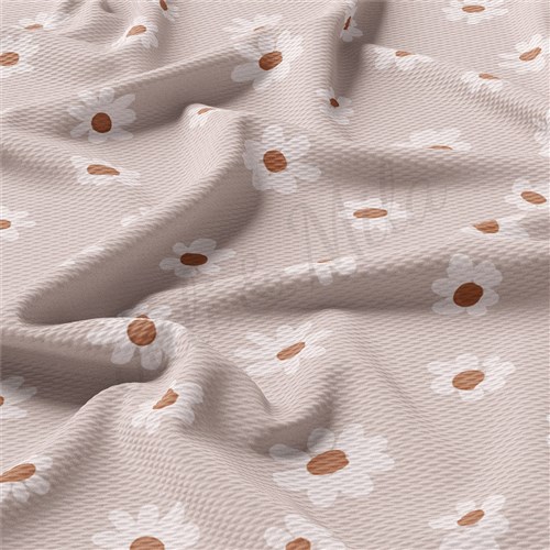 Floral Liverpool Bullet Textured Stretch Solid Strip Thick Knit Jersey Fabric